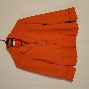 Harvé Benard by Benard Holtzman  Vintage Jacket  10  Orange